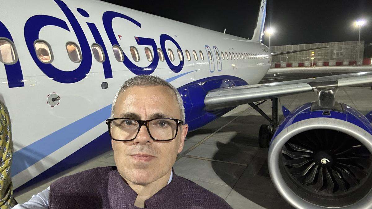 JK CM Abdullah expresses frustration over flight diversion incident.