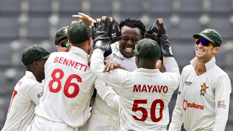 Zimbabwe Dominates First Day of Test Match Against Bangladesh.